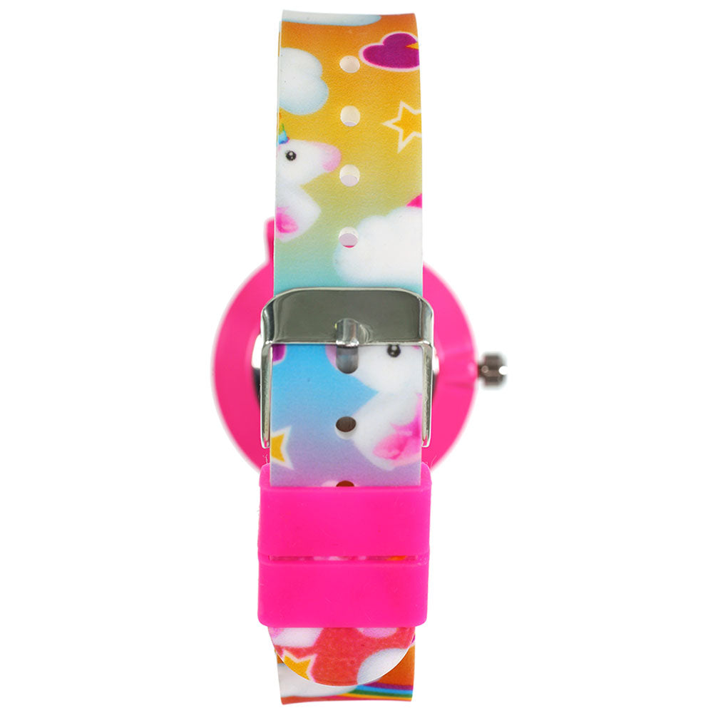 Primary Time Teacher Children Watch with Pink Unicorns print