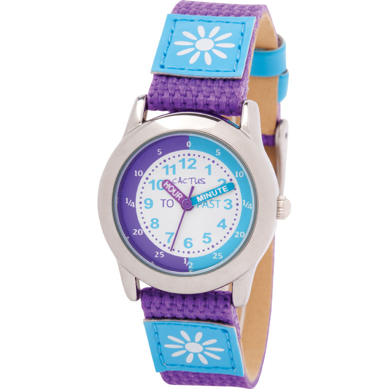 Cactus Time Teacher Watch Value Pack - Purple & Pink