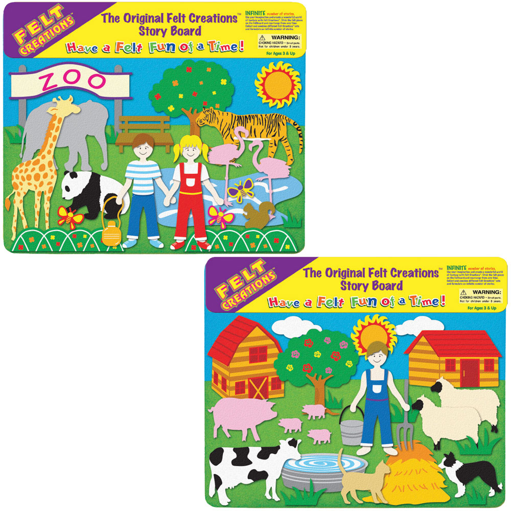 Felt Creations Value Pack: Zoo + Farm