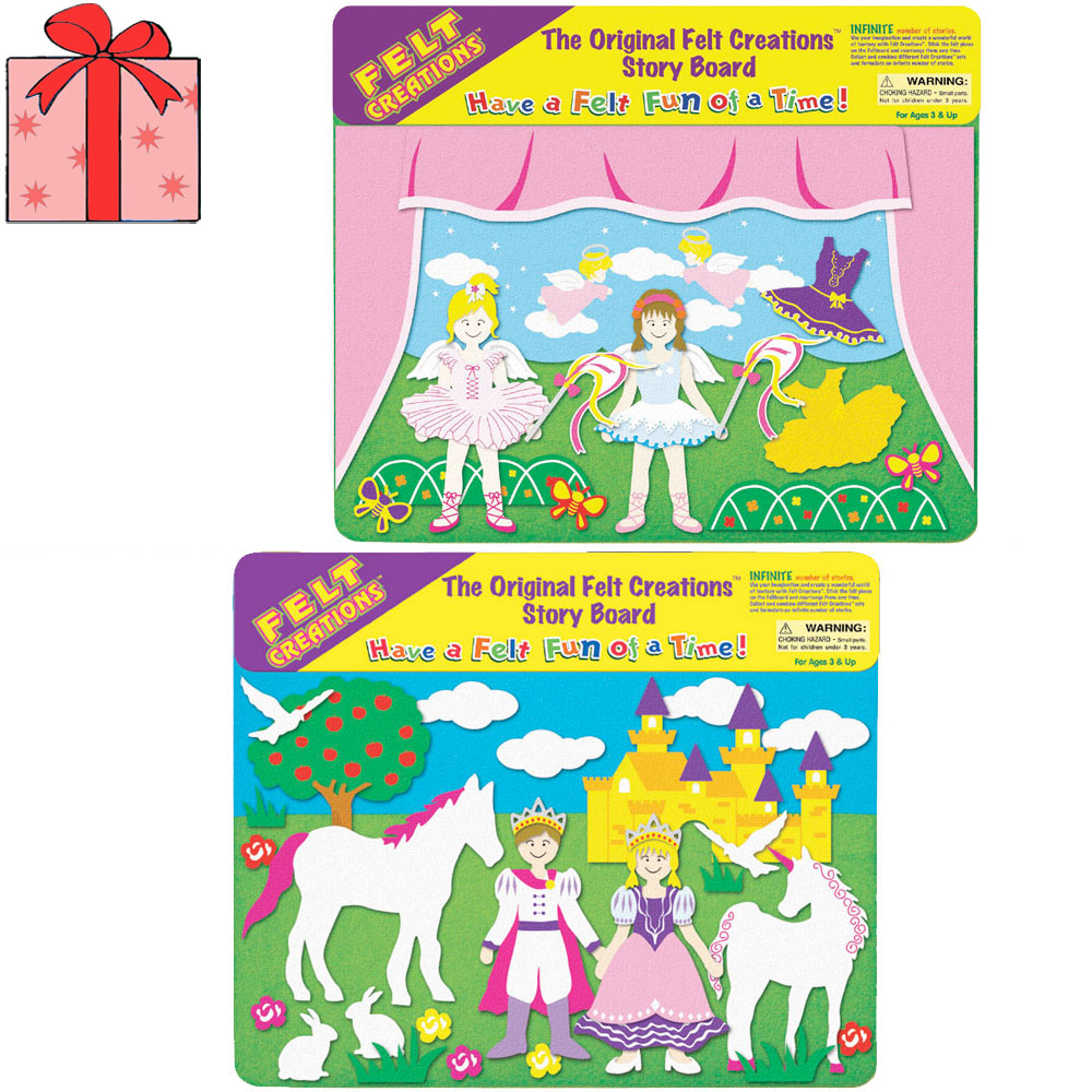 Felt Creations Value Pack: Dancing Ballerina + Princess Castle