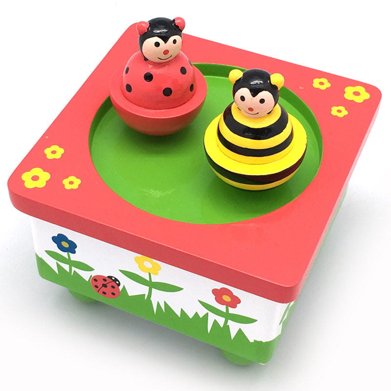 Kaper Kidz Wooden Bee & Ladybird Music Box