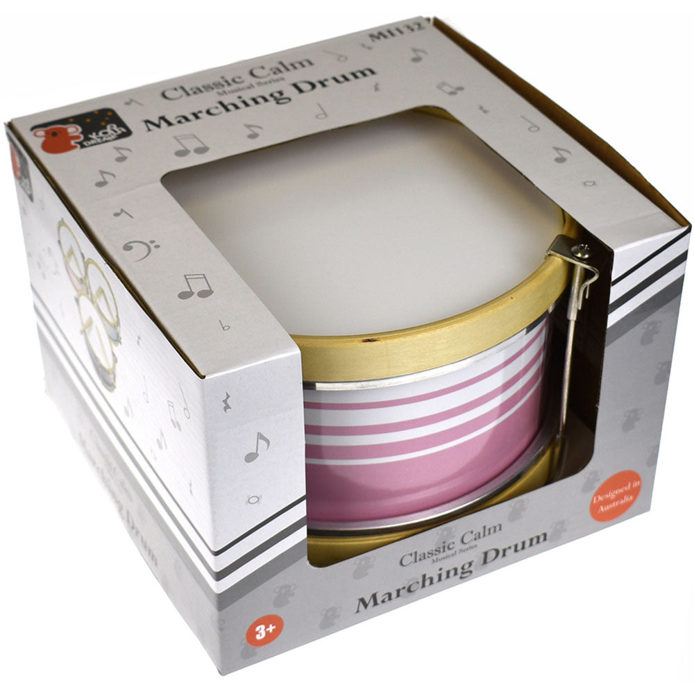 Koala Dream Classic Calm Wooden Marching Drum - Lily Pink