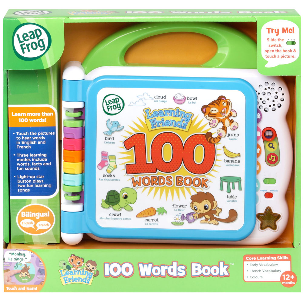 LeapFrog Learning Friends 100 Words Book English/French