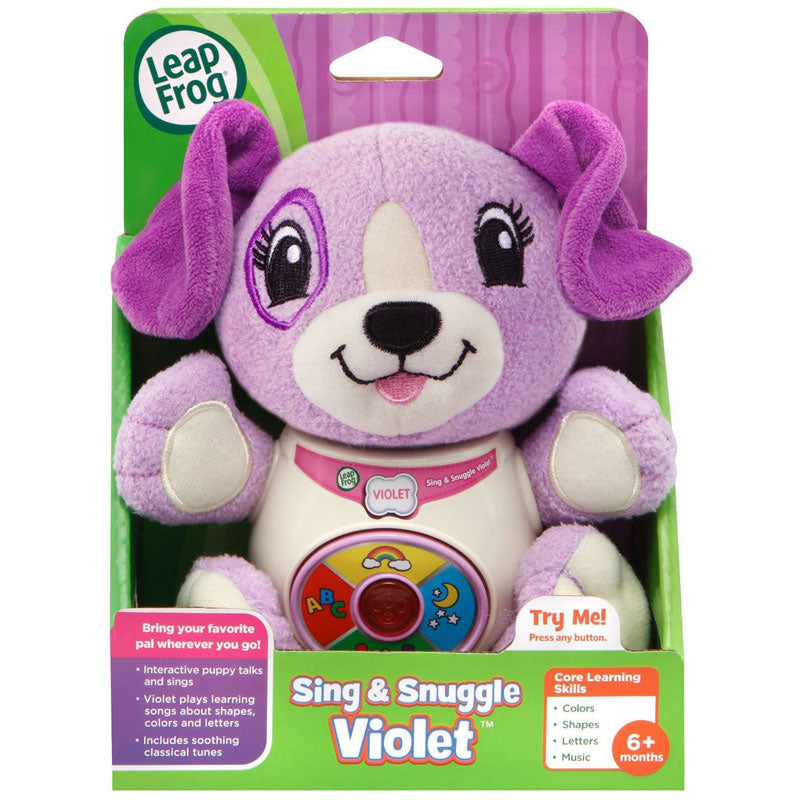 LeapFrog Sing & Snuggle Violet Plush Interactive Puppy