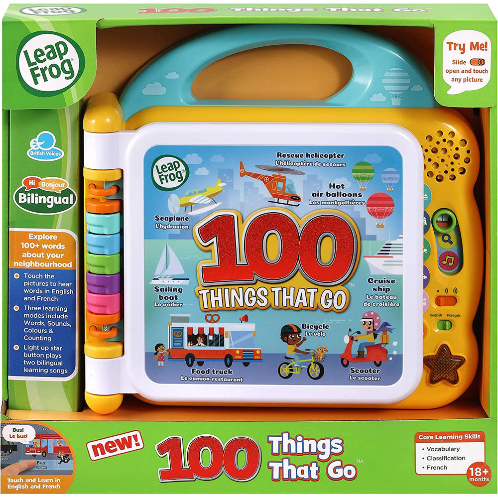 LeapFrog 100 Things That Go Book English/French