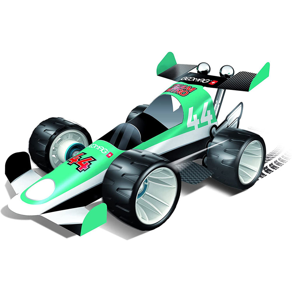 Classic Wheels Team Nitro Magnetic Construction Set STEM Toy by Geomag