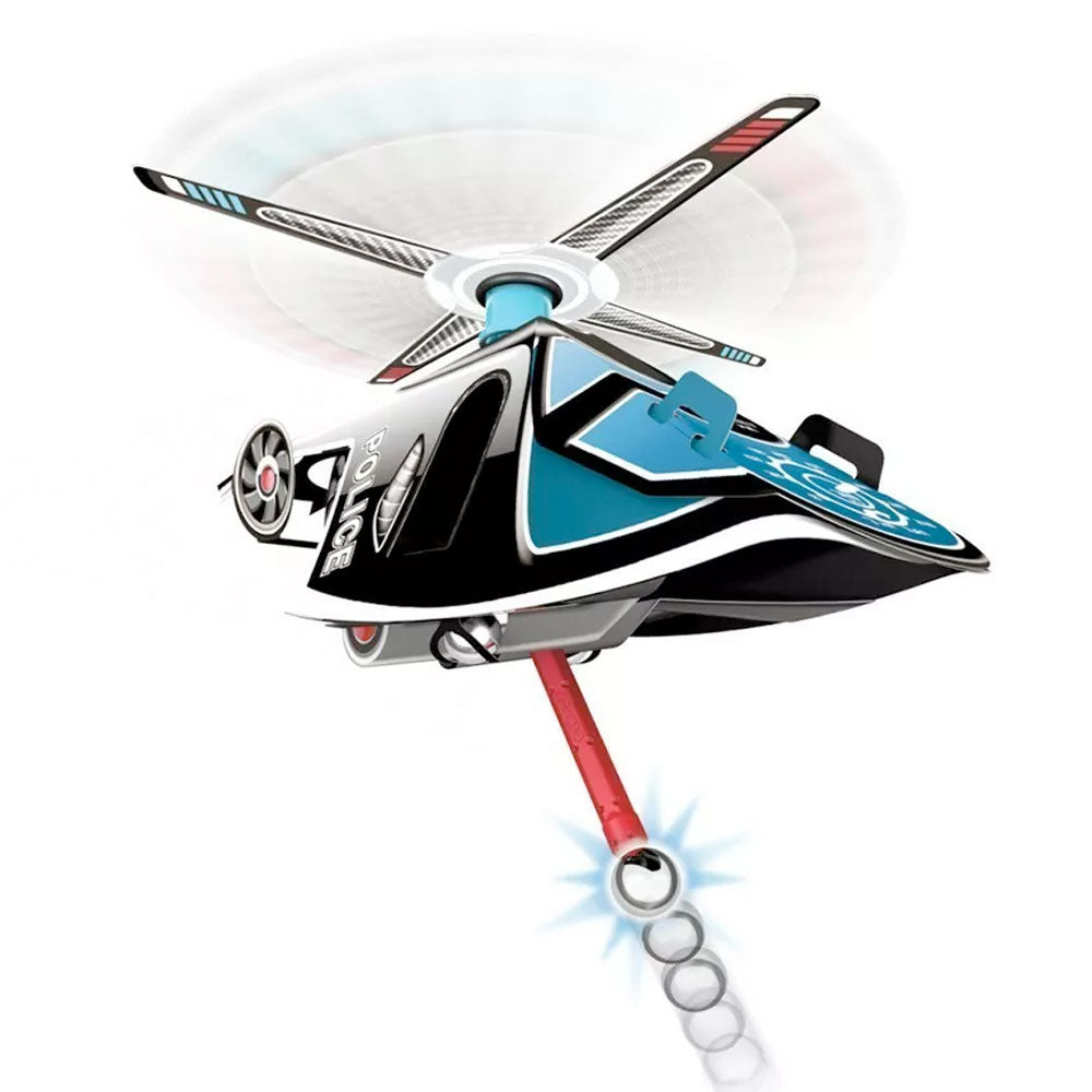 Classic Wheels Police Helicopter Magnetic Construction Set by Geomag for kids aged 5 years and up