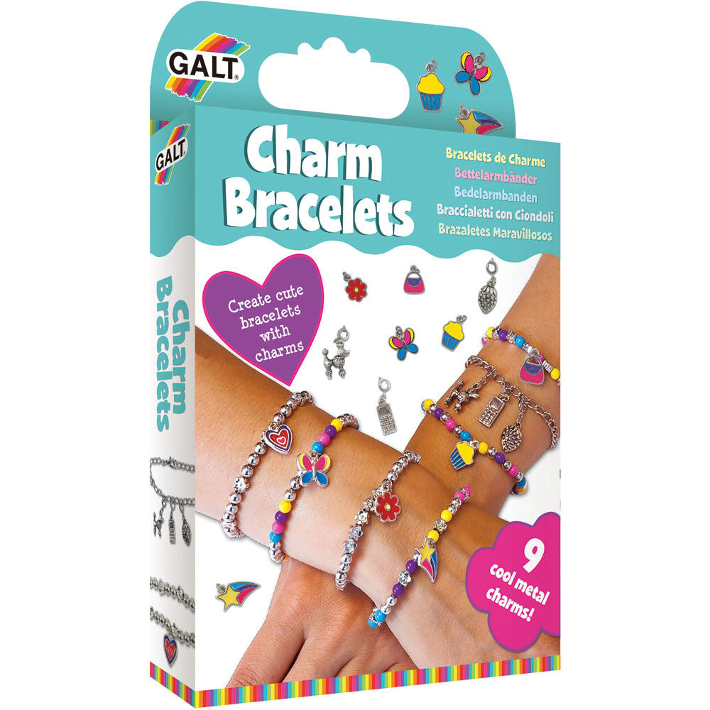 Make 6 cool bracelets with the Charm Bracelets Craft Kit by Galt