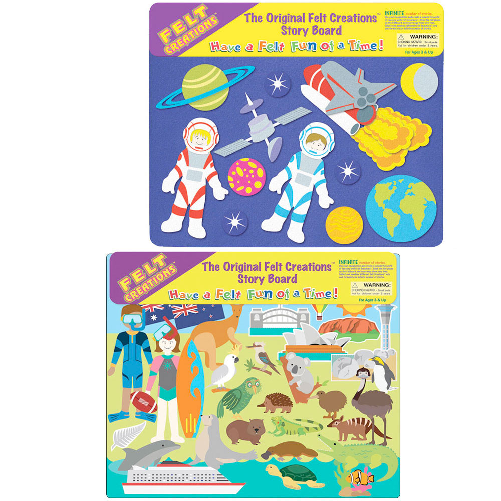 Felt Creations Outer Space plus Explore Australia & New Zealand Value Pack
