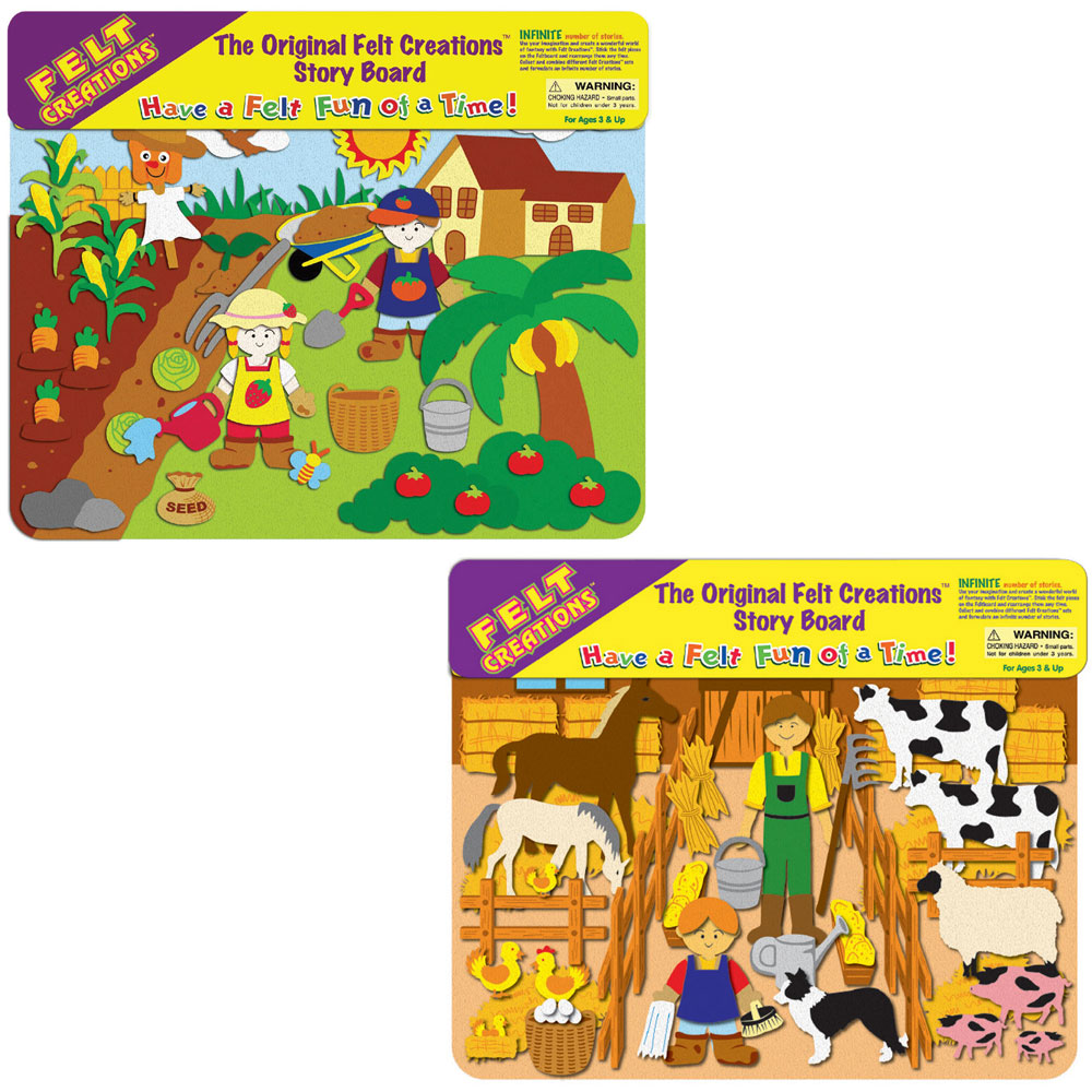 Felt Creations Value Pack: Garden + Barn