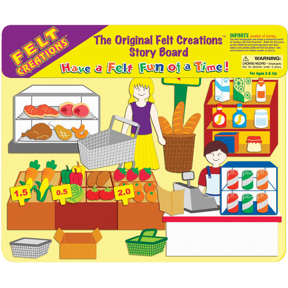 Felt Creations Value Pack: Supermarket + Aquarium