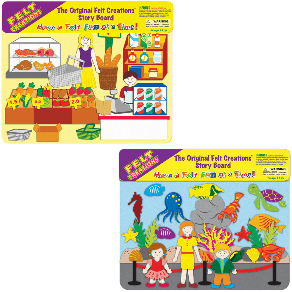 Felt Creations Value Pack: Supermarket + Aquarium