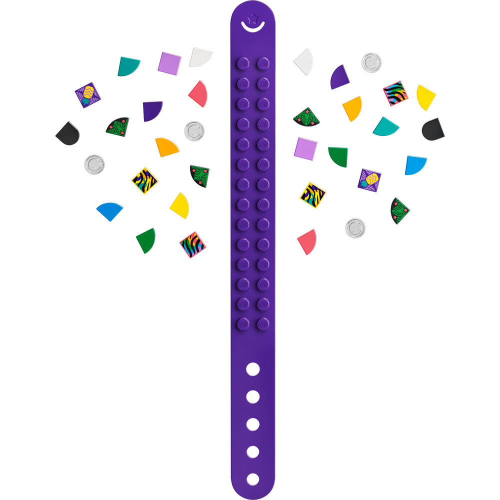 LEGO DOTS 41945 Neon Tiger Bracelet & Bag Tag