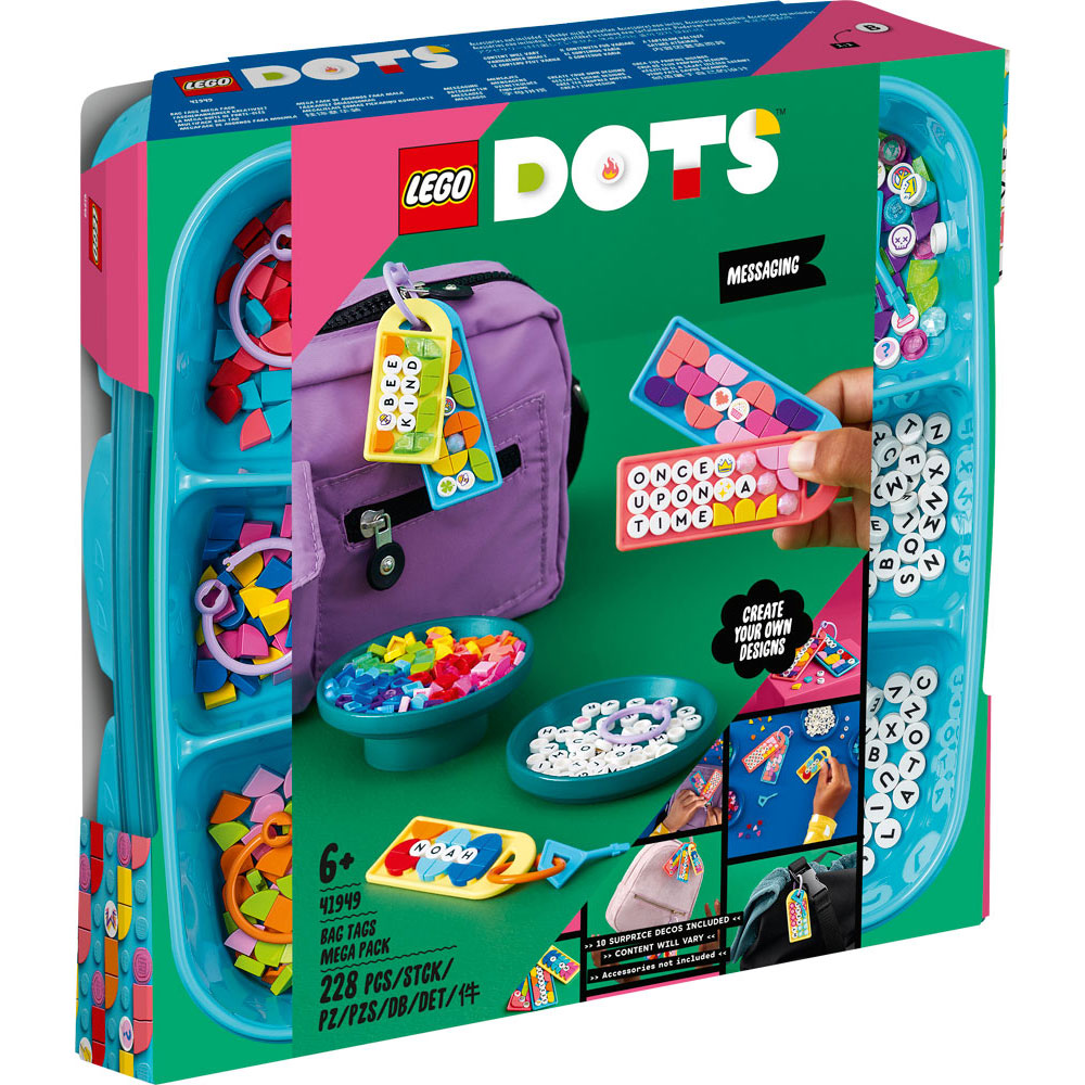 LEGO DOTS 41949 Bag Tags Mega Pack - Messaging