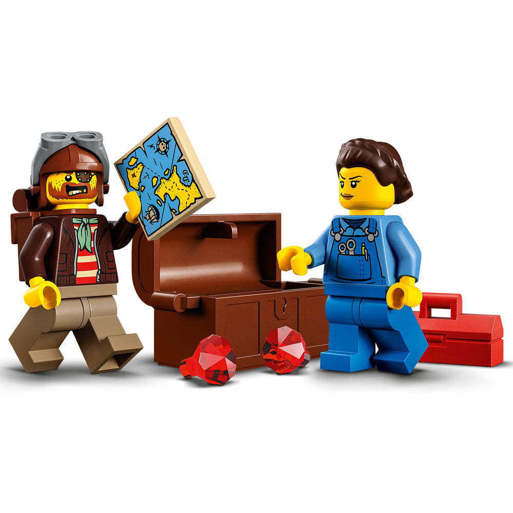 LEGO City Value Pack: 60341 The Knockdown Stunt Challenge + 60342 The Shark Attack Stunt Challenge + Gift Wrapping