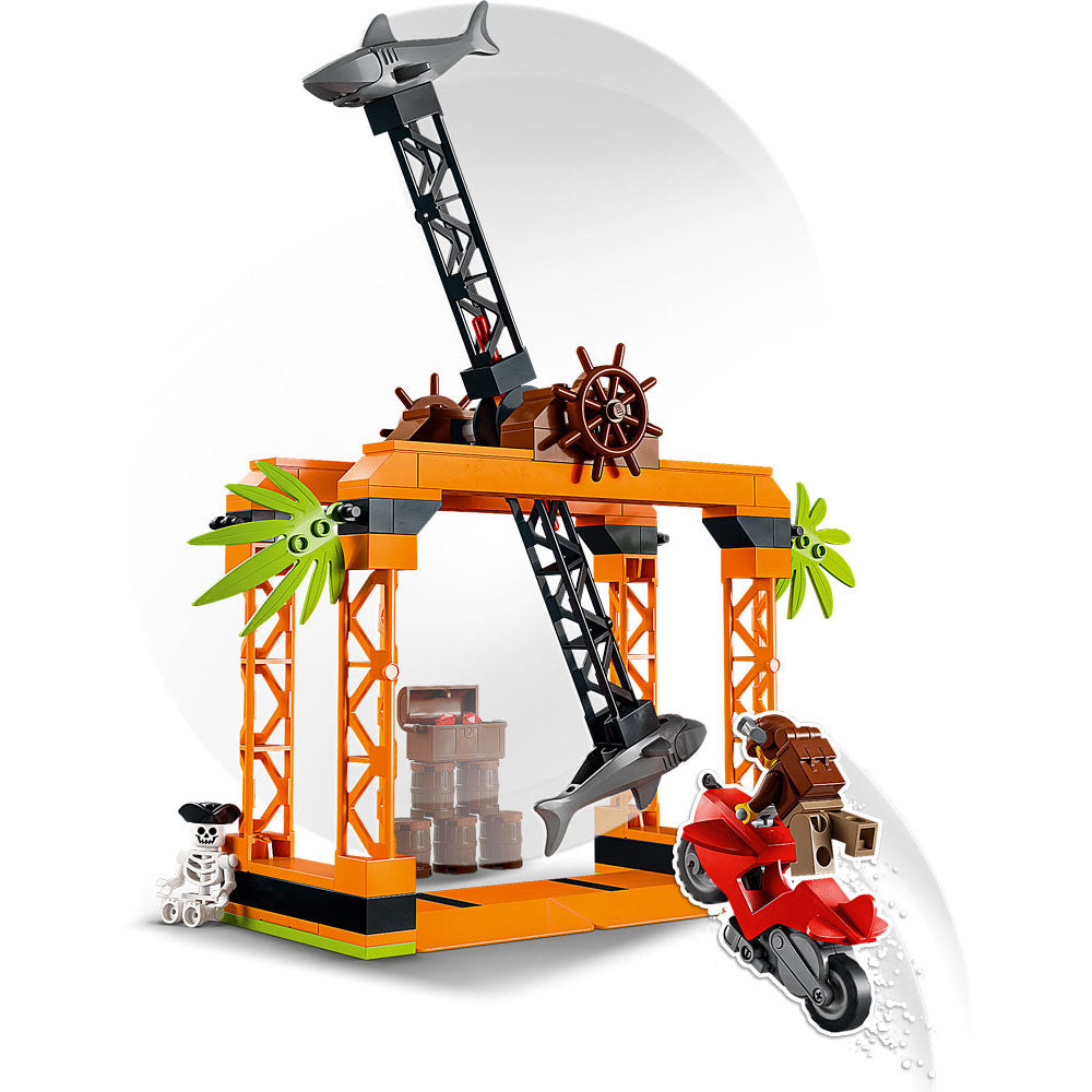 LEGO City Value Pack: 60341 The Knockdown Stunt Challenge + 60342 The Shark Attack Stunt Challenge + Gift Wrapping