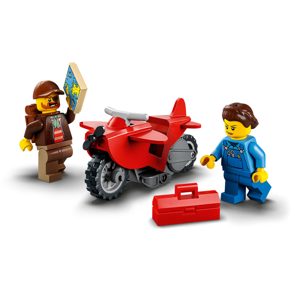 LEGO City Value Pack: 60341 The Knockdown Stunt Challenge + 60342 The Shark Attack Stunt Challenge + Gift Wrapping
