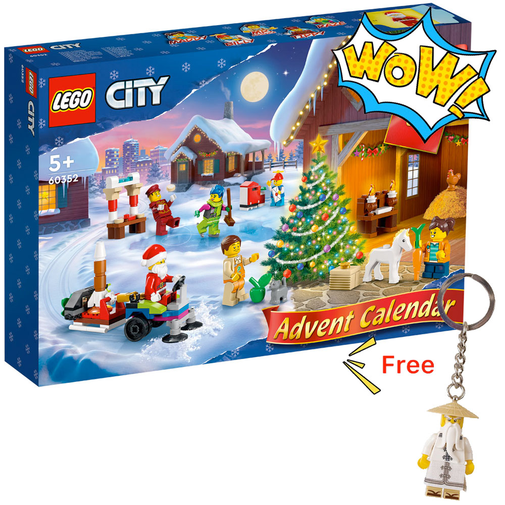 LEGO City 60352 Advent Calendar + FREE Keychain