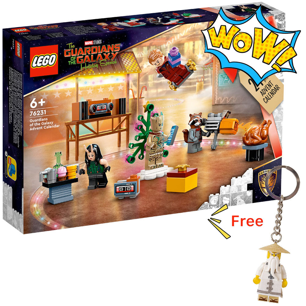 LEGO Marvel 76231 Guardians of the Galaxy Advent Calendar + FREE Keychain