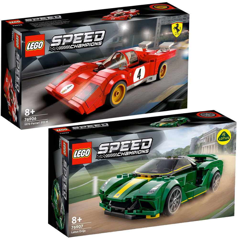 LEGO Speed Champions Value Pack: 76906 1970 Ferrari 512 M + 76907 Lotus Evija