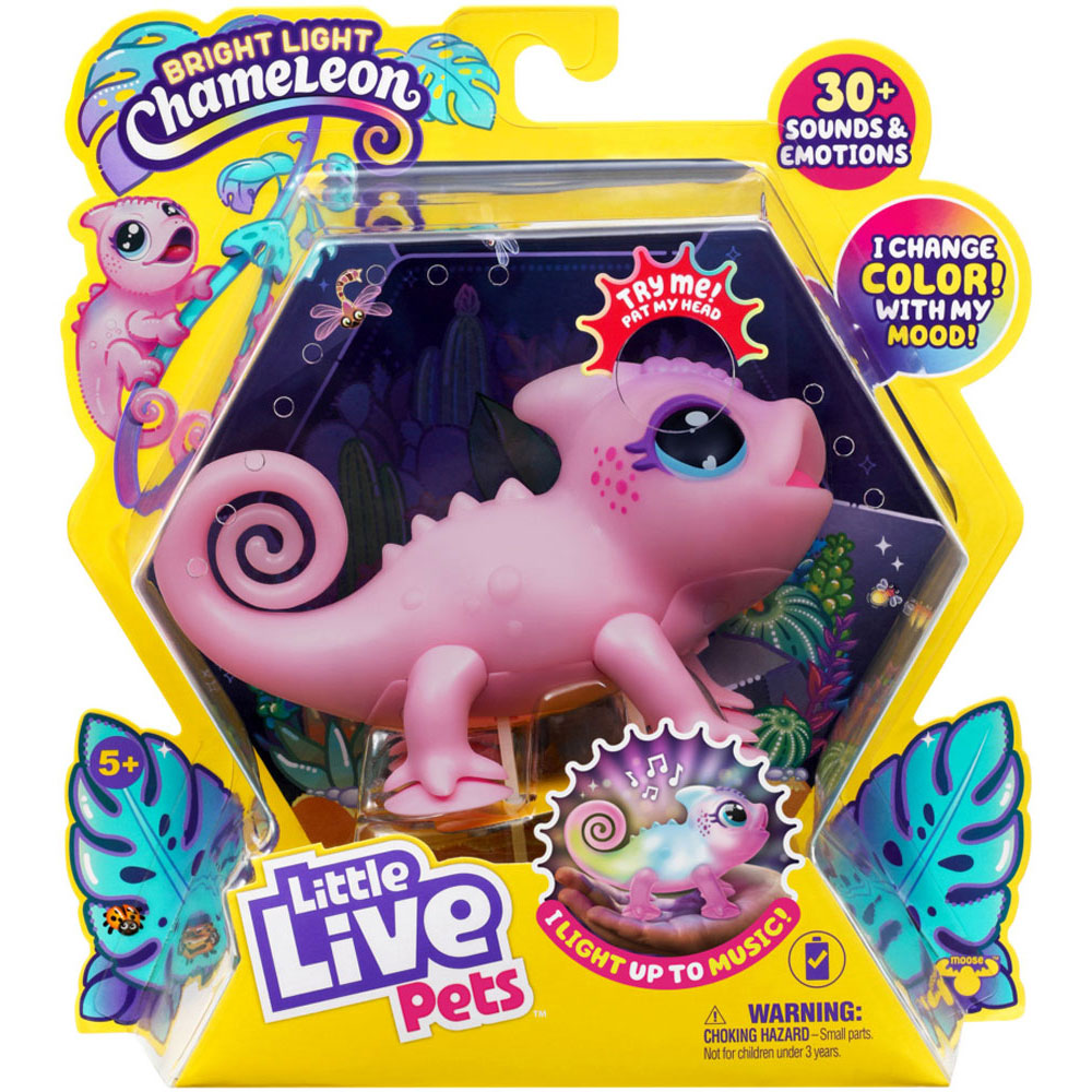 Moose Little Live Pets Bright Light Chameleon Nova Pink