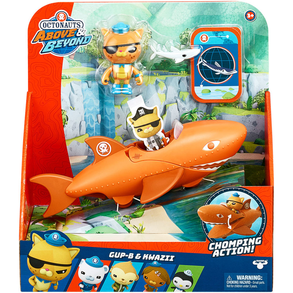 Moose Octonauts Above & Beyond Deluxe Toy Vehicle & Figure: Gup-B & Kwazii