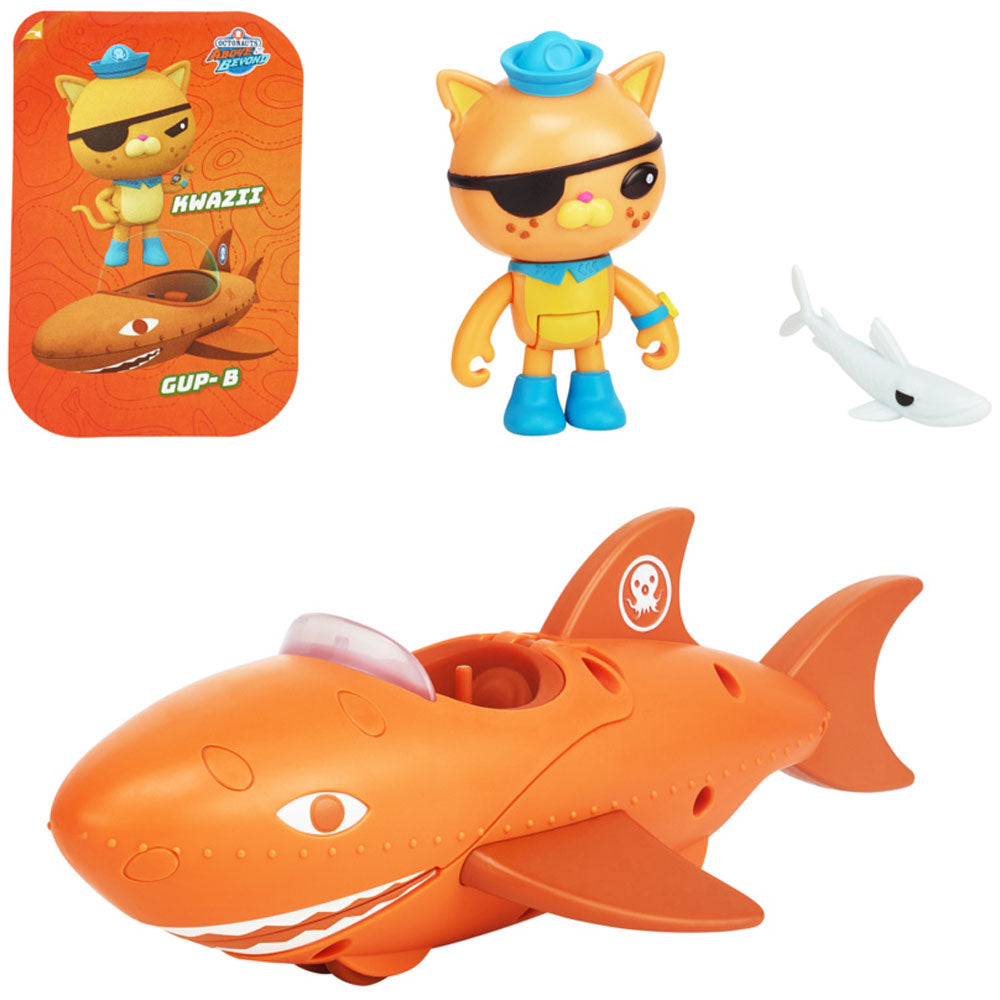 Moose Octonauts Above & Beyond Deluxe Toy Vehicle & Figure: Gup-B & Kwazii