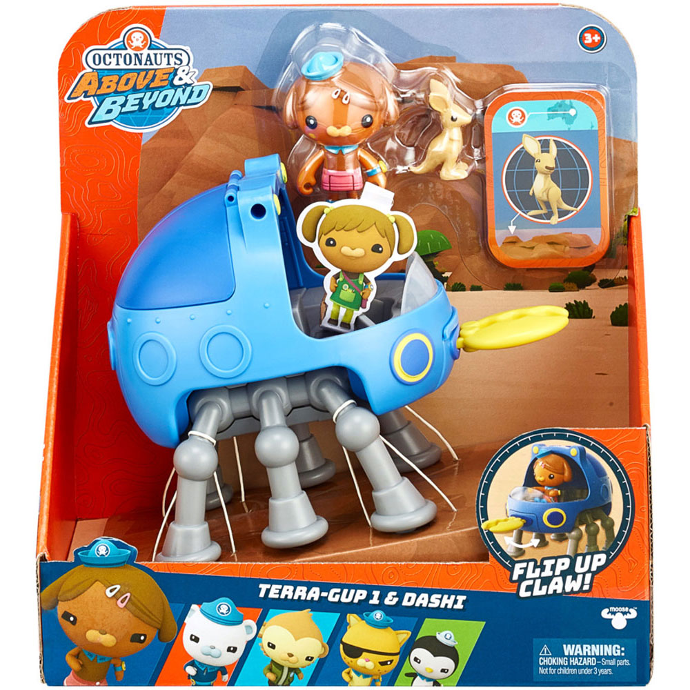 Moose Octonauts Above & Beyond Deluxe Toy Vehicle & Figure: Terra-Gup 1 & Dashi