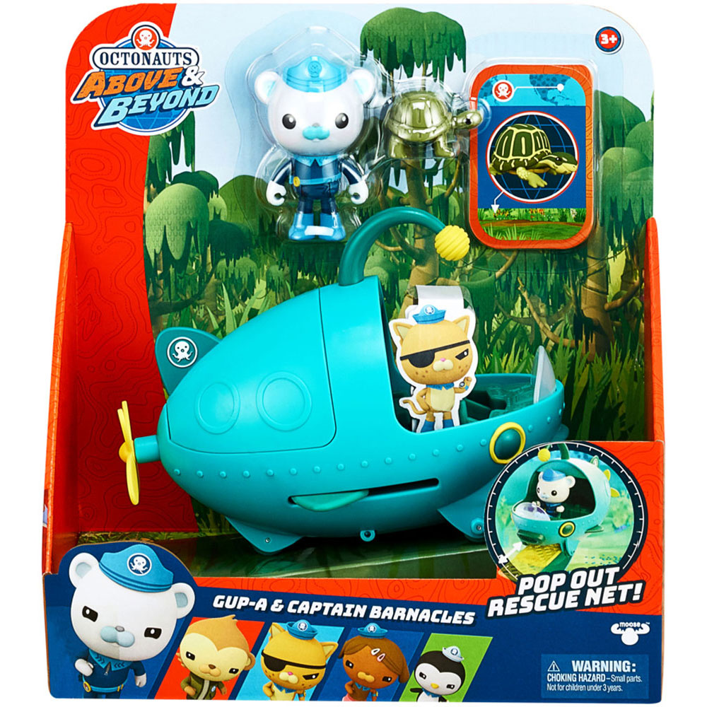 Moose Octonauts Above & Beyond Deluxe Toy Vehicle & Figure: Gup-A & Captain Barnacles