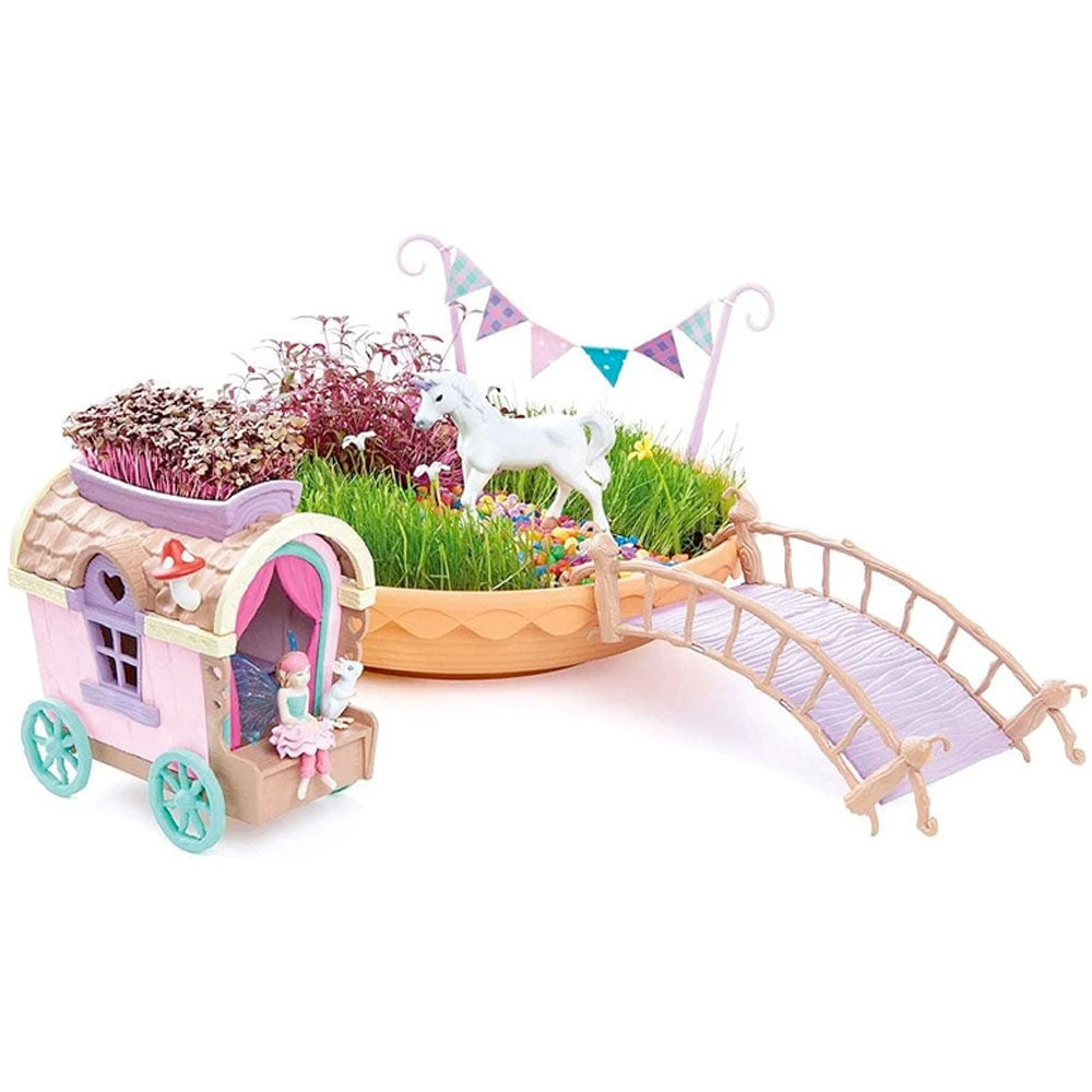 My Fairy Garden Grow & Play Value Pack - Enchanted Magical Indoor Fairy Garden & Unicorn Garden with Caravan