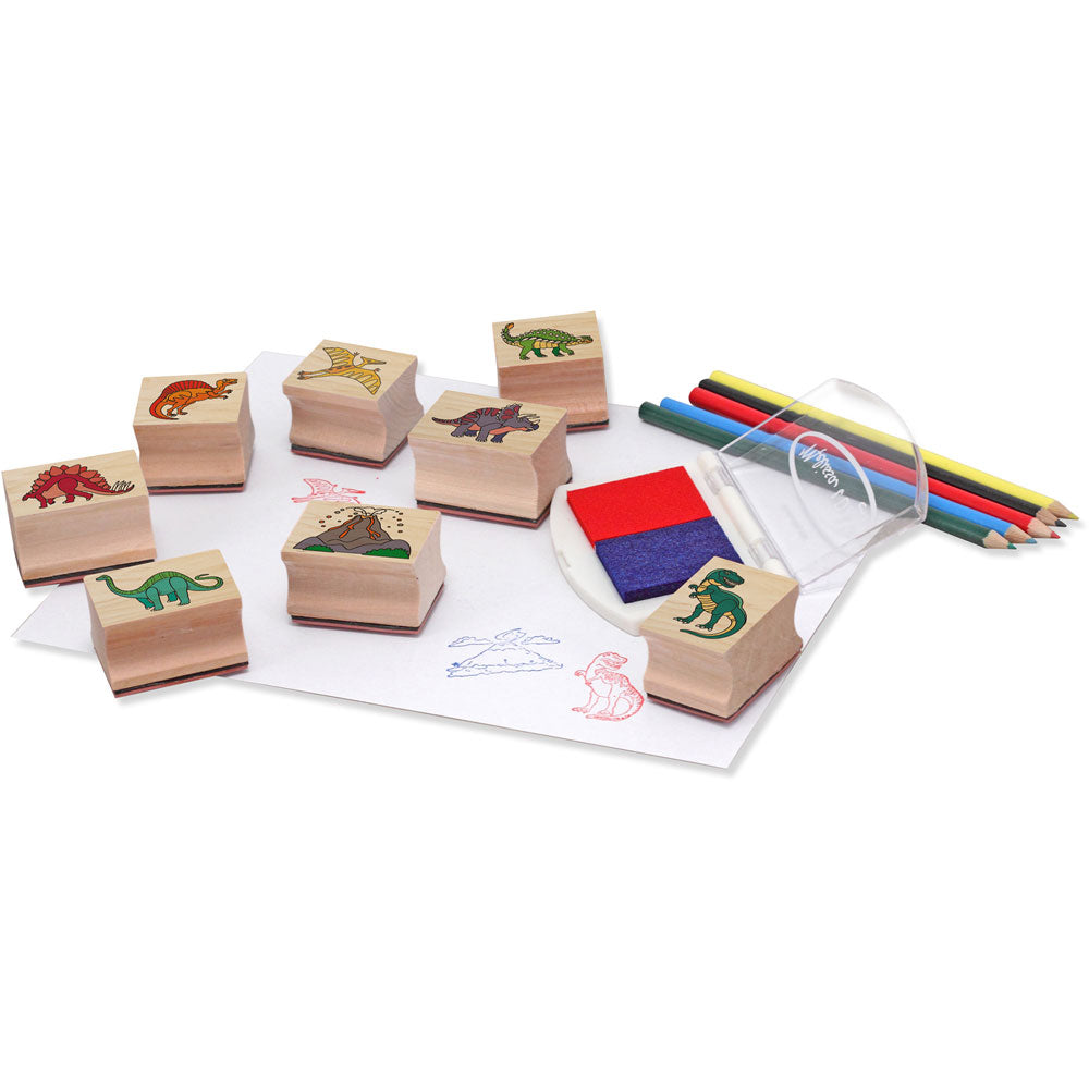 Melissa & Doug Dinosaur Wooden Stamp Set