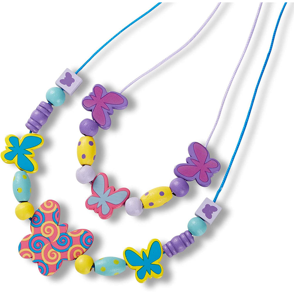 Melissa & Doug Butterfly Friends Wooden Bead Set