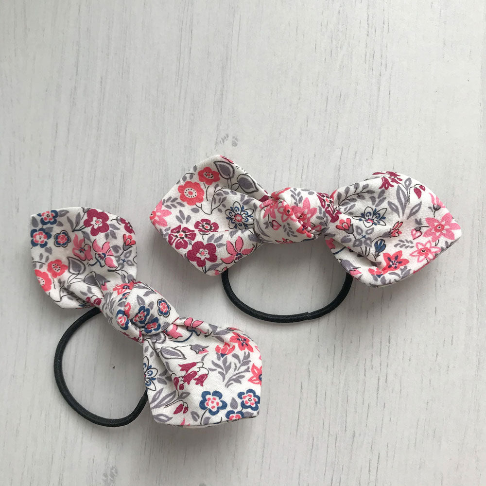 MinZ Studio Liberty Fabric Handmade Hair Ties and Clips Set - Fanciful