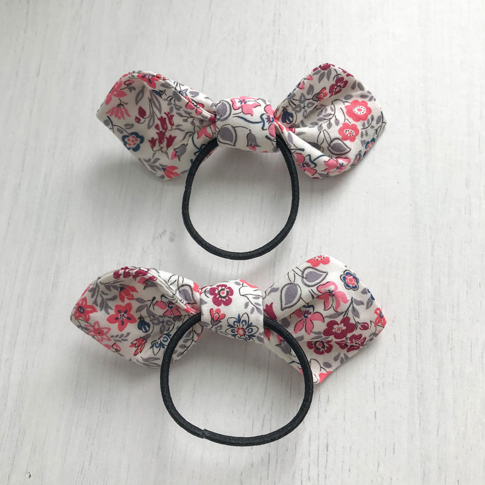 MinZ Studio Liberty Fabric Handmade Hair Ties and Clips Set - Fanciful