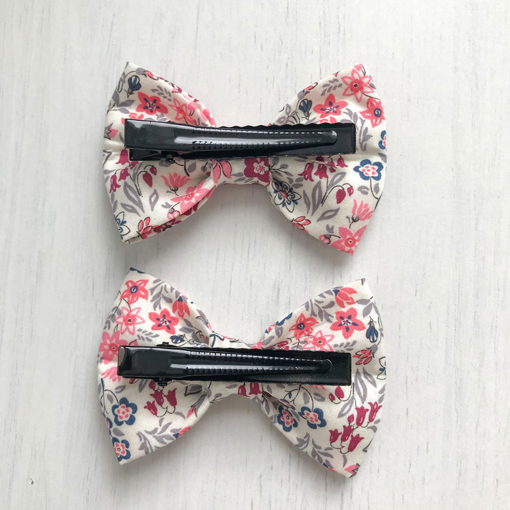 MinZ Studio Liberty Fabric Handmade Hair Ties and Clips Set - Fanciful