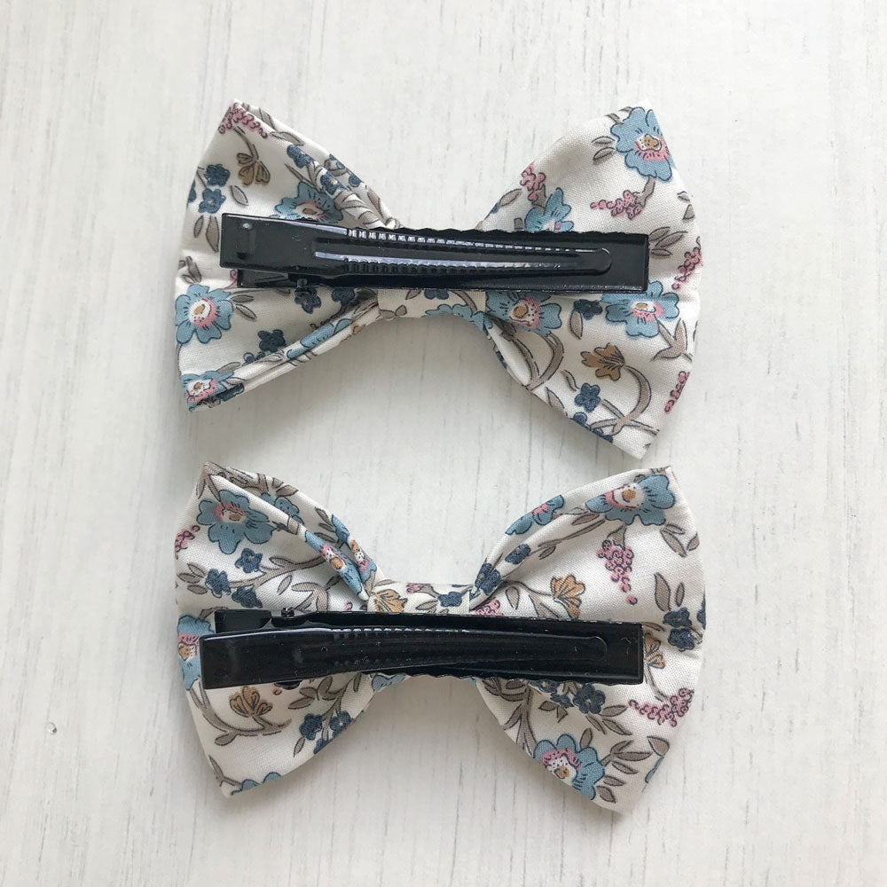 MinZ Studio Liberty Fabric Handmade Hair Ties and Clips Set - Hannah Fay