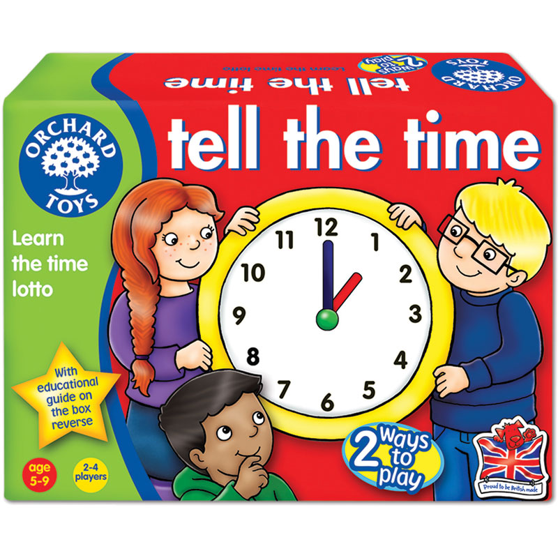 Orchard Toys Tell The Time Lotto Matching Game