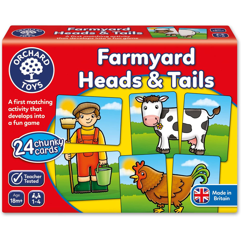 Orchard Toys Farmyard Heads and Tails Matching Game