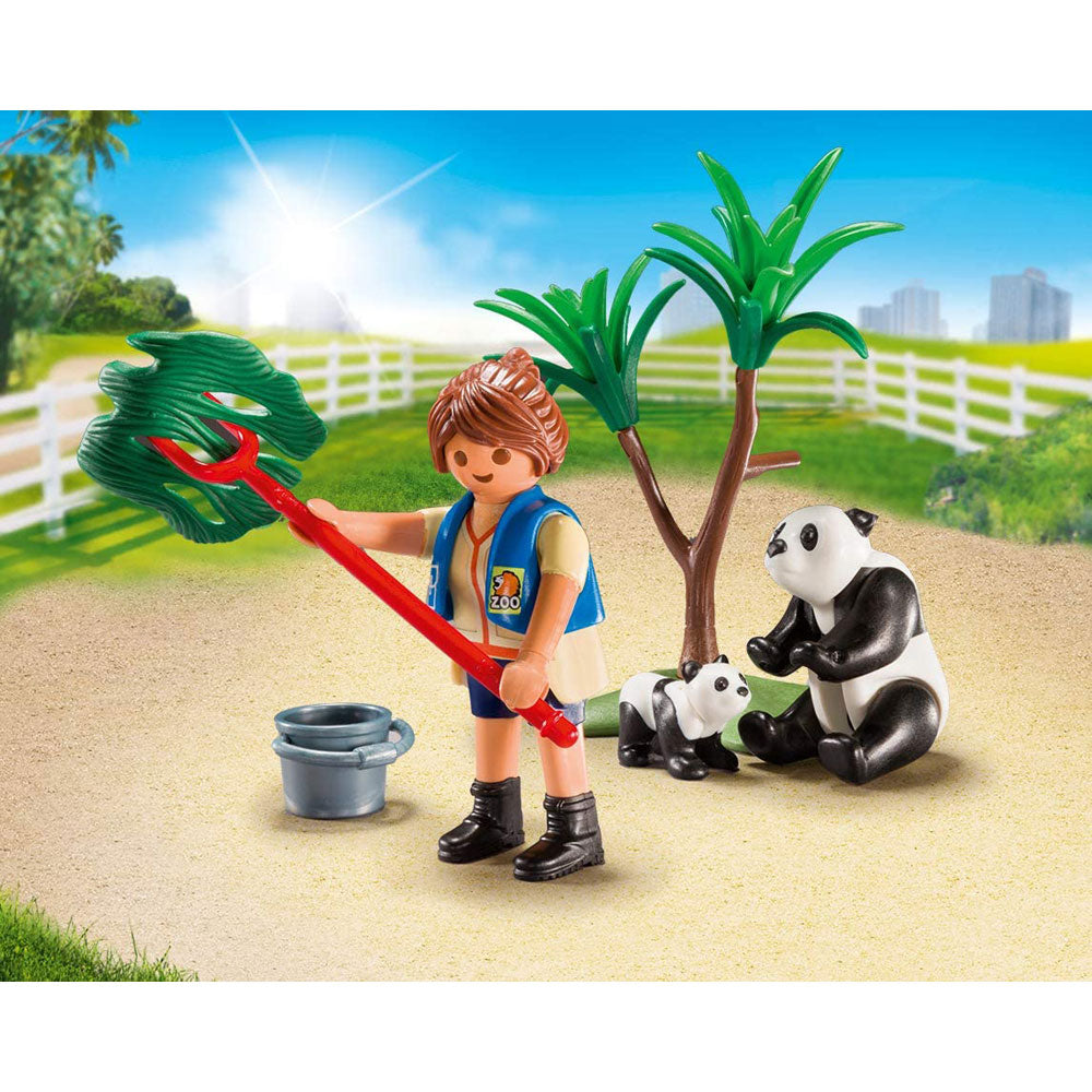 Playmobil City Life 70105 Panda Caretaker Carry Case