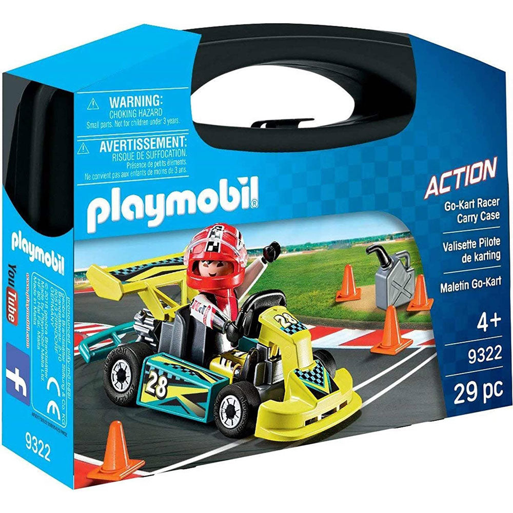 Playmobil Action 9322 Go Kart Racer Carry Case