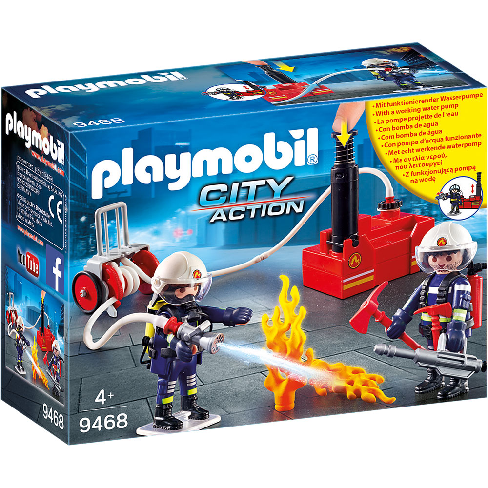 Playmobil City Action 9468 Firefighters with Water Pump