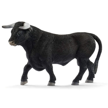 Schleich Farm World Black Bull Animal Figurine