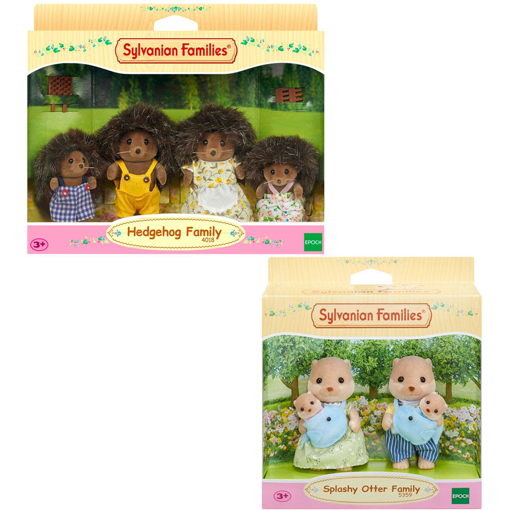 Sylvanian Families Family Value Pack - Hedgehog & Splashy Otter