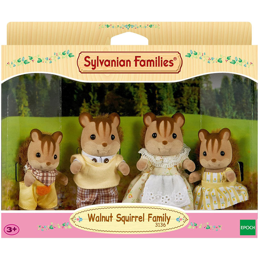 Sylvanian Families Walnut Squirrel Family