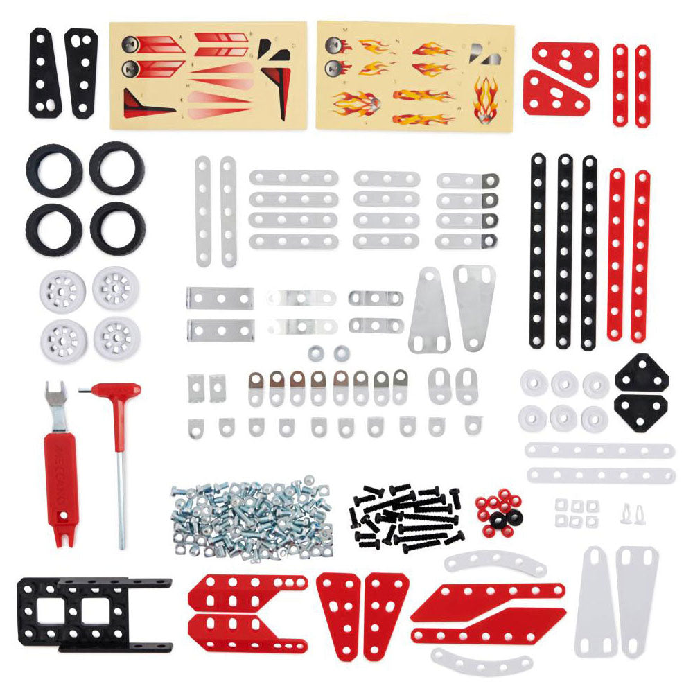Meccano 10 Model Set 21201 Racing Vehicle Building Kit