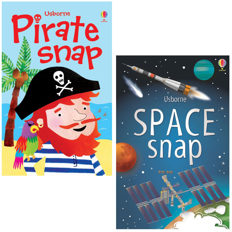 Usborne Snap Card Game Value Pack: Pirate + Space