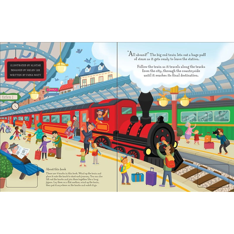 Usborne Wind-up Train Interactive Book