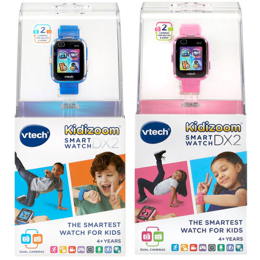 VTech Kidizoom Smart Watch DX2 Value Pack - Blue & Pink
