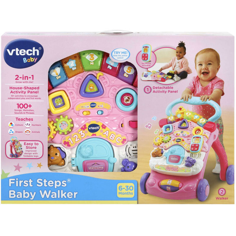 VTech First Steps Baby Walker Pink