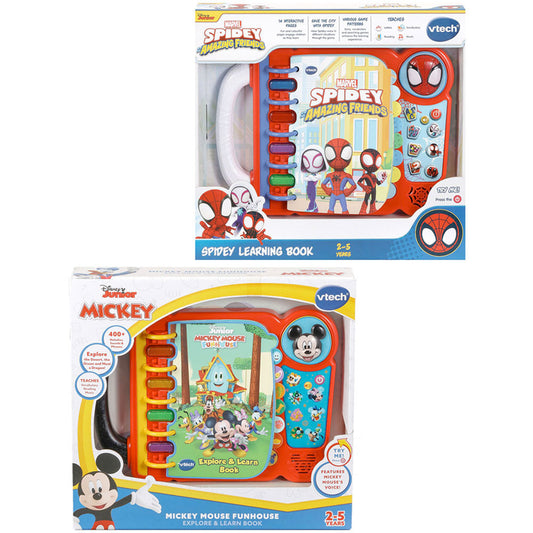 VTech Learning Books Value Pack - Marvel Spidey & Mickey Mouse Funhouse